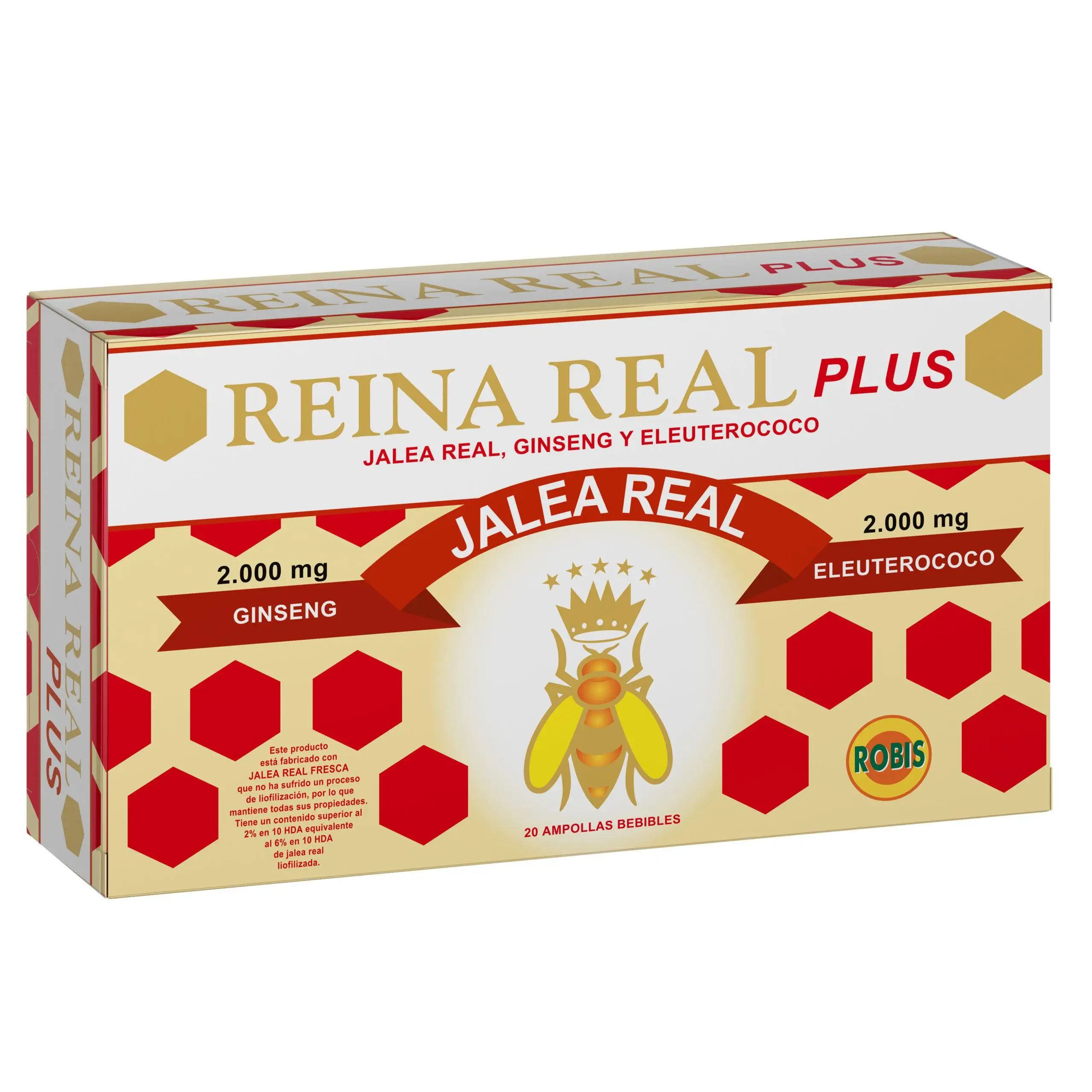 Reina Real Plus 20 ampollas jalea real robis