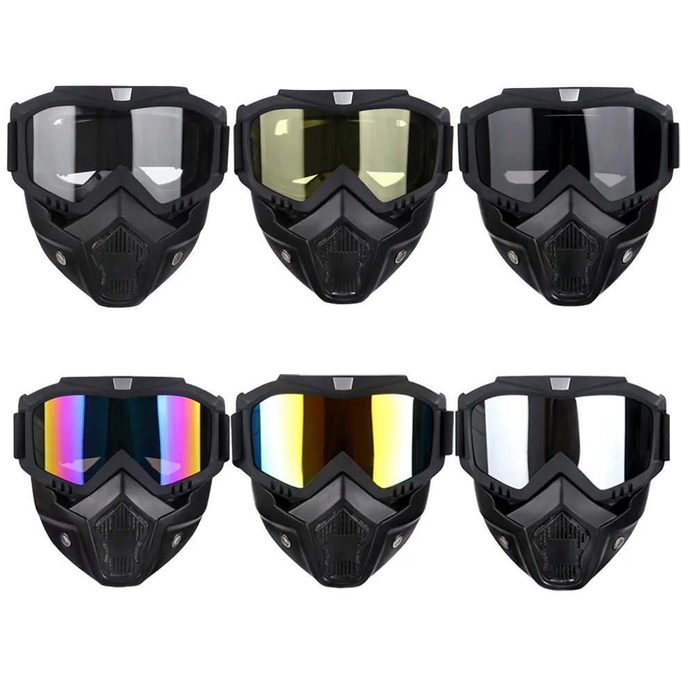 Winter Outdoor Snow Riding & Motocross Accessory, Breathable Detachable Mask Goggle For Amateur And Pro Riders