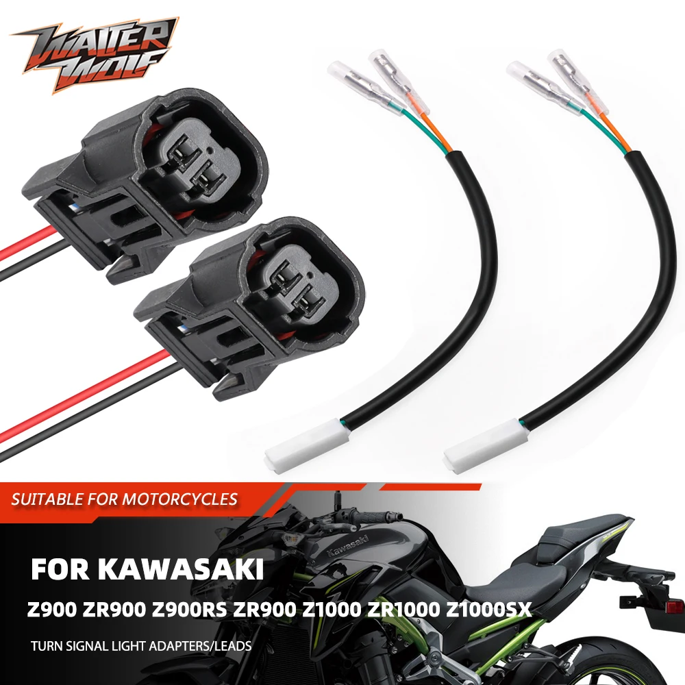 Z900 Z1000 Turn Signal Light Adapters Cable For Kawasaki ZR900 Z900RS ZR900 ZR1000 Z1000SX Z H2 SE SX ZX1000 Plug&Play Connector