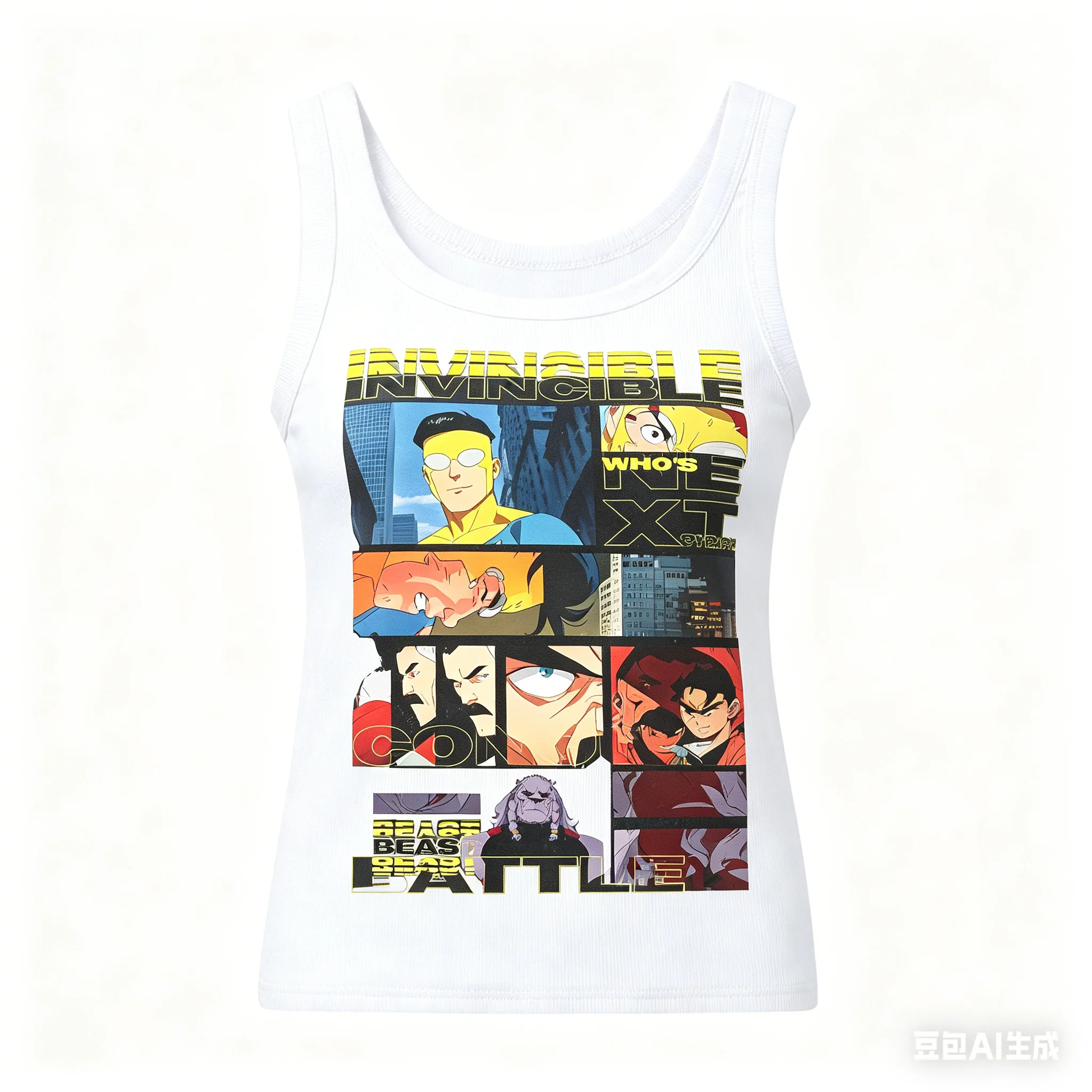Invincible Ribbed Tank Streetwear Anime Lover New Model personality Clothes Year round clothing Classic Streetwear high quality