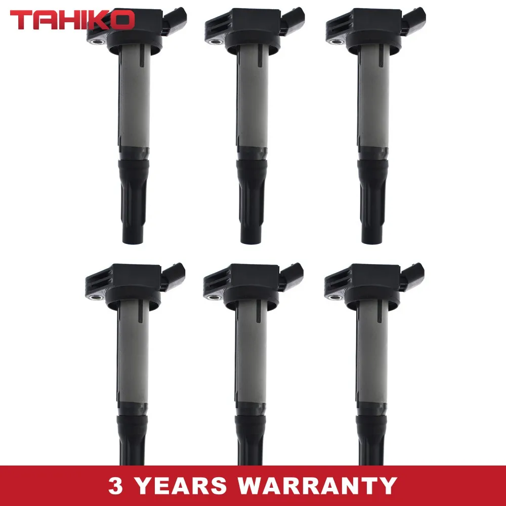 

6pcs Ignition coil 90919-02255 fit for Toyota Avalon Camry ES350 Highlander IS350 RAV4 RX350 RX450h Sienna Venza 2.7L,3.5L V6