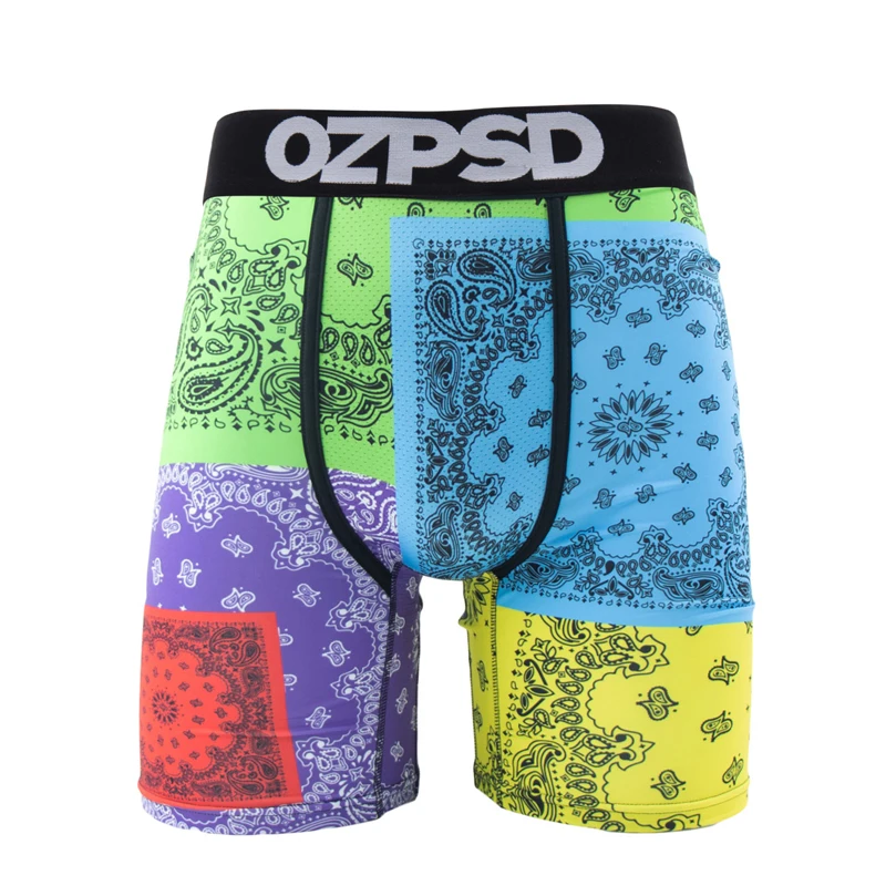 Soft Sexy Men Underwear Boxershorts Fashion Man Underpants Panties Print Men Innerwear cuecas Hombres ZS-O101-O108