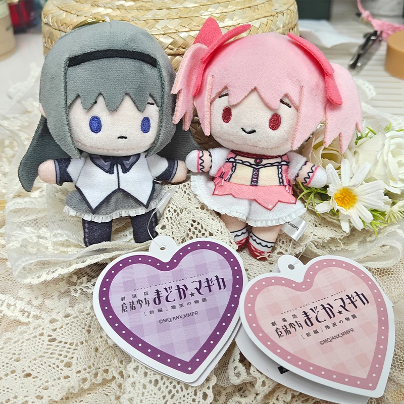 Novo em estoque edição de teatro genuíno puella magi madoka magica boneca de pelúcia pingente akemi homura kaname madoka pingente anime presente