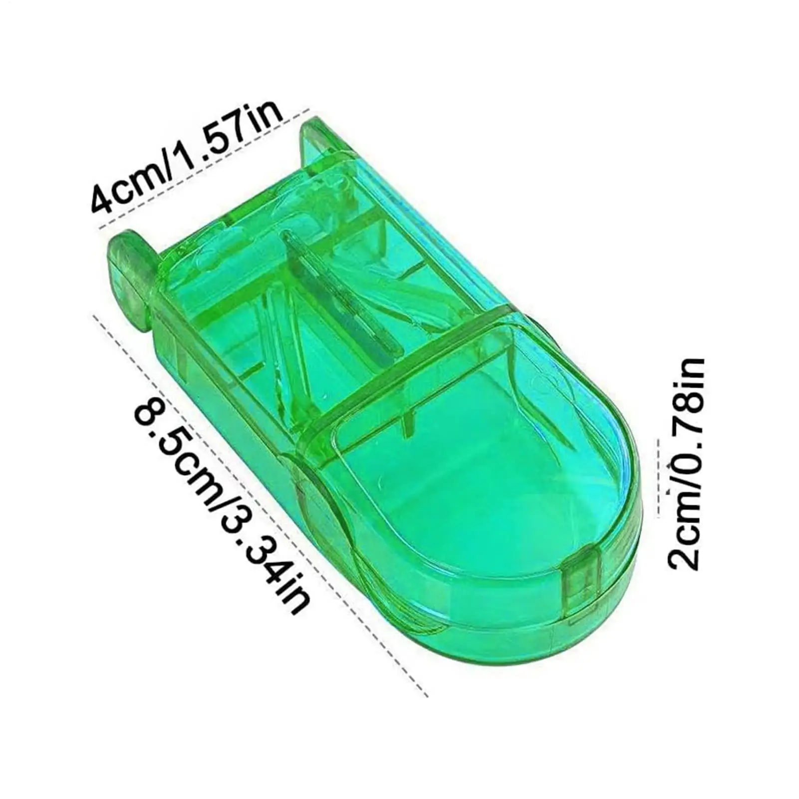  Portable Medicine Cutter and Splitter Box - Precise Pill Divider, with Storage Compartment Box Medicine Organizer