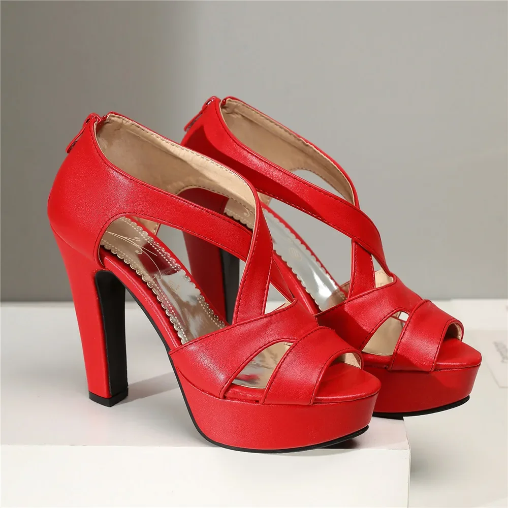 

Летние женские сандалии-гладиаторы, пикантные дизайнерские сандалии с открытым носком на высоком каблуке, вечерние женские туфли на платформе, женские сандалии на молнии