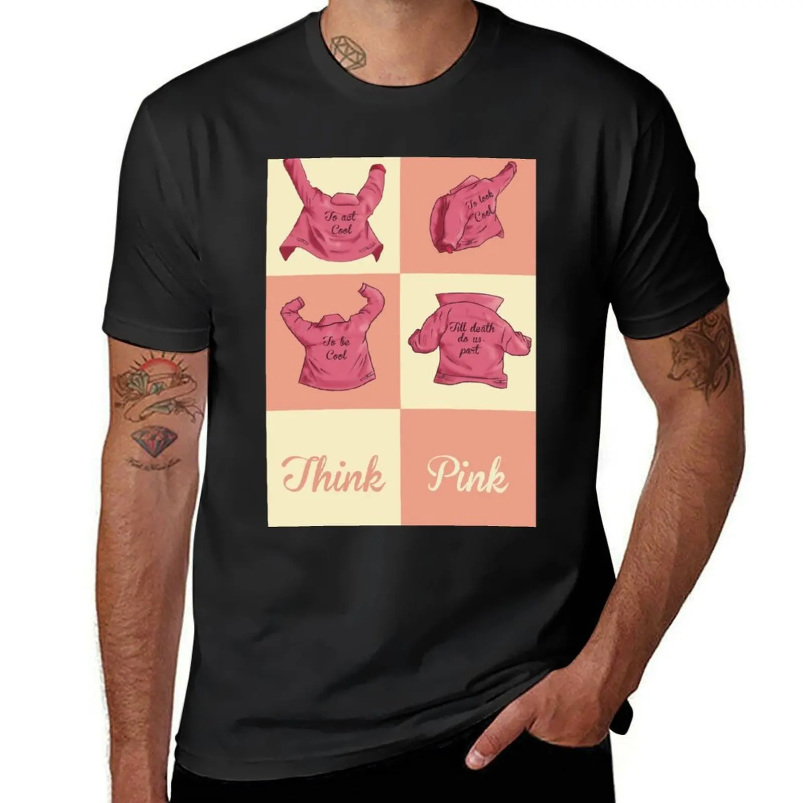 

Think Pink T-Shirt tops vintage anime shirt blanks plus sizes mens graphic t-shirts pack
