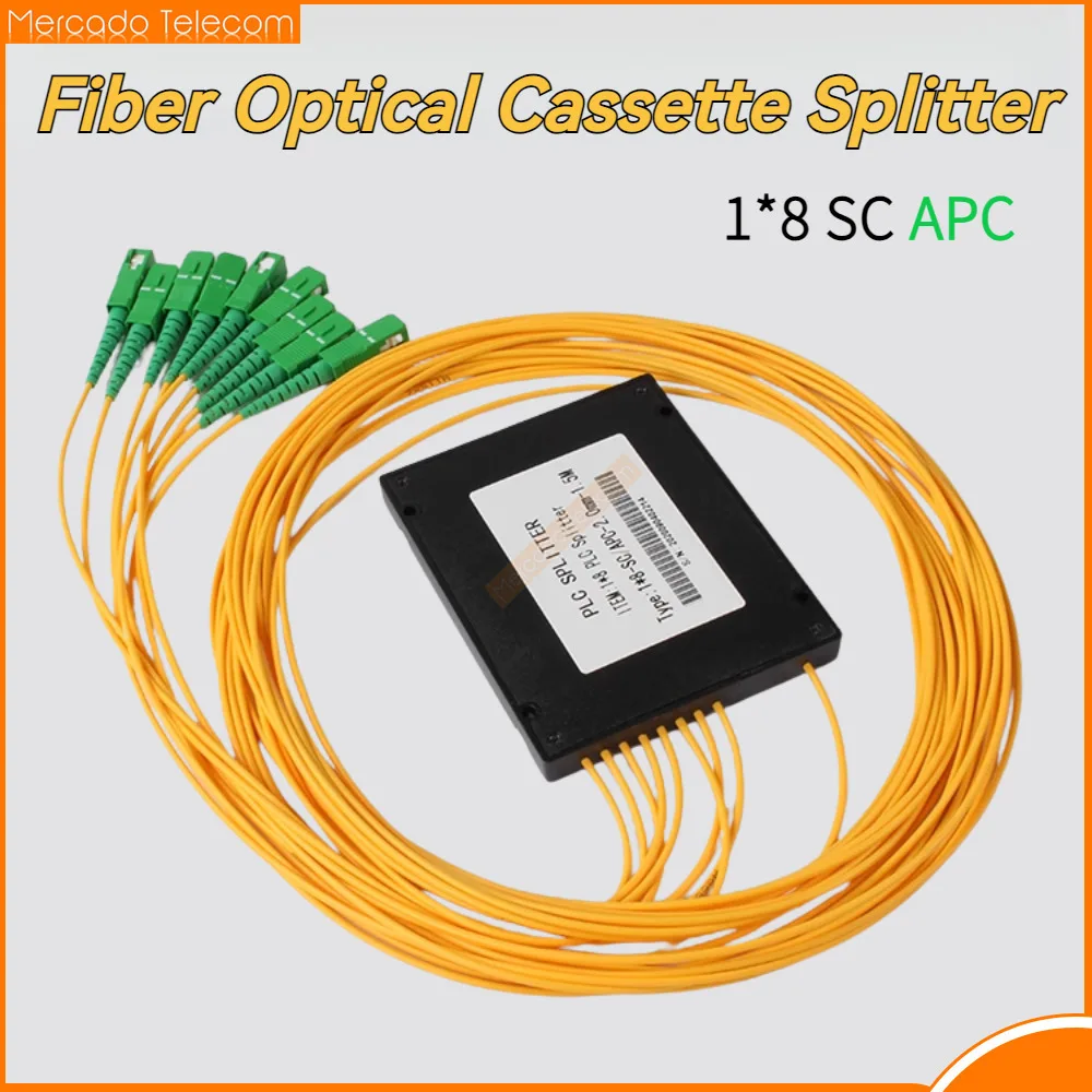 

Высококачественный волоконно-оптический сплиттер 1 м SC APC 1X8 SC APC Волоконно-оптический ПЛК сплиттер 1 шт.