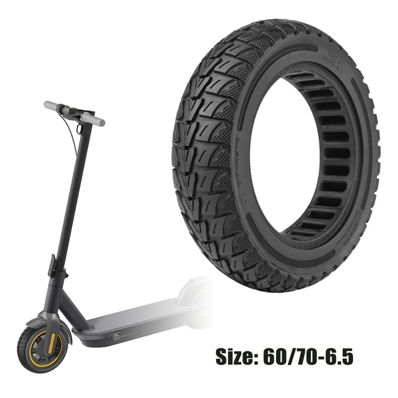 Honeycomb Solid Tire For Ninebot MAX G30 Electric Scooter Accessories 10 Inch 10X2.5 Rubber Tyre