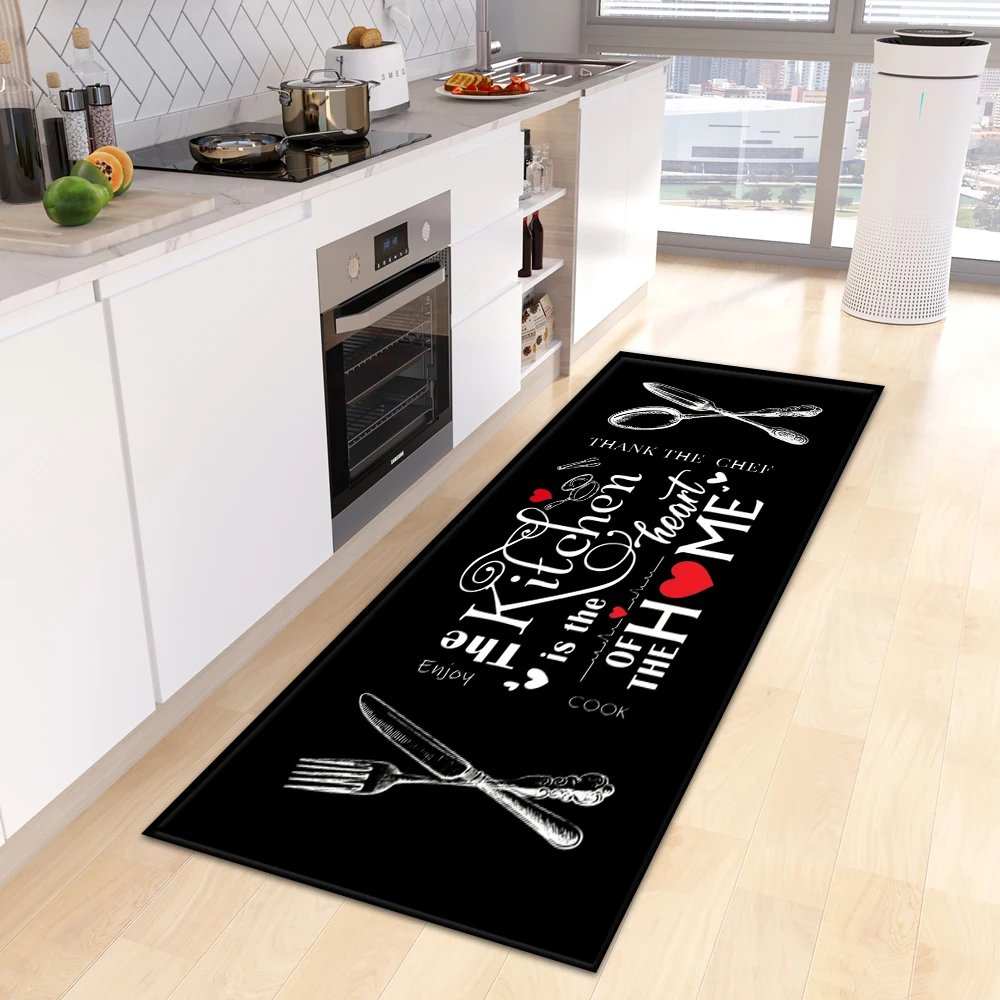 Kitchen Rug Entrance Doormat House Living Room Balcony Decor Carpet Bathroom Hallway Door Bedroom Floor Non-Slip Foot Mat Custom