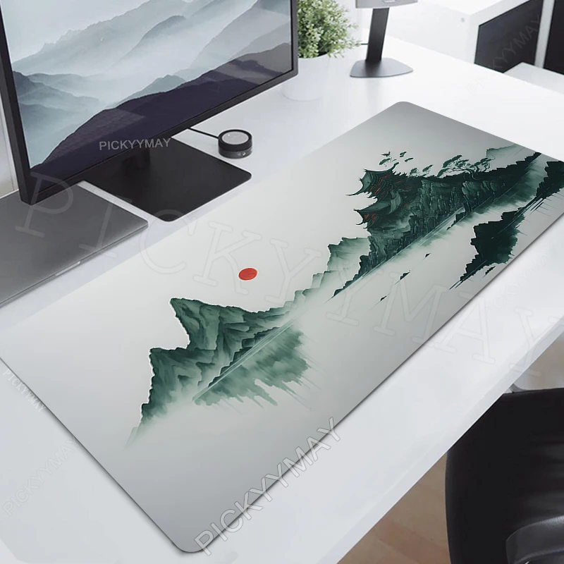 

Chinese Ink Painting Mousepad Office Mouse Pad Large Mouse Mat Natural RubberPC Desk Mats Art Computer Mousepads 900x400