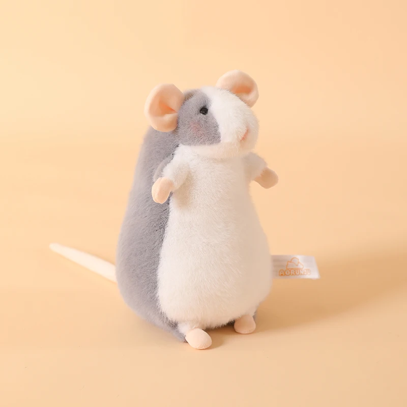 15/21CM Niedliche Fancy-Ratten-Plüschtiere Weiche Stofftier-Puppe Plüsch-Maus-Anhänger Schlüsselanhänger Lustige Geschenke – Detail 3