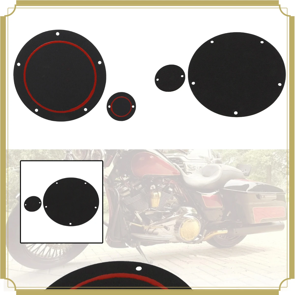 Motorcycle Derby Timing Timer Point Cover Gasket Kit For Harley Touring Electra Road Street Glide King FLH/T 2016 - 2023