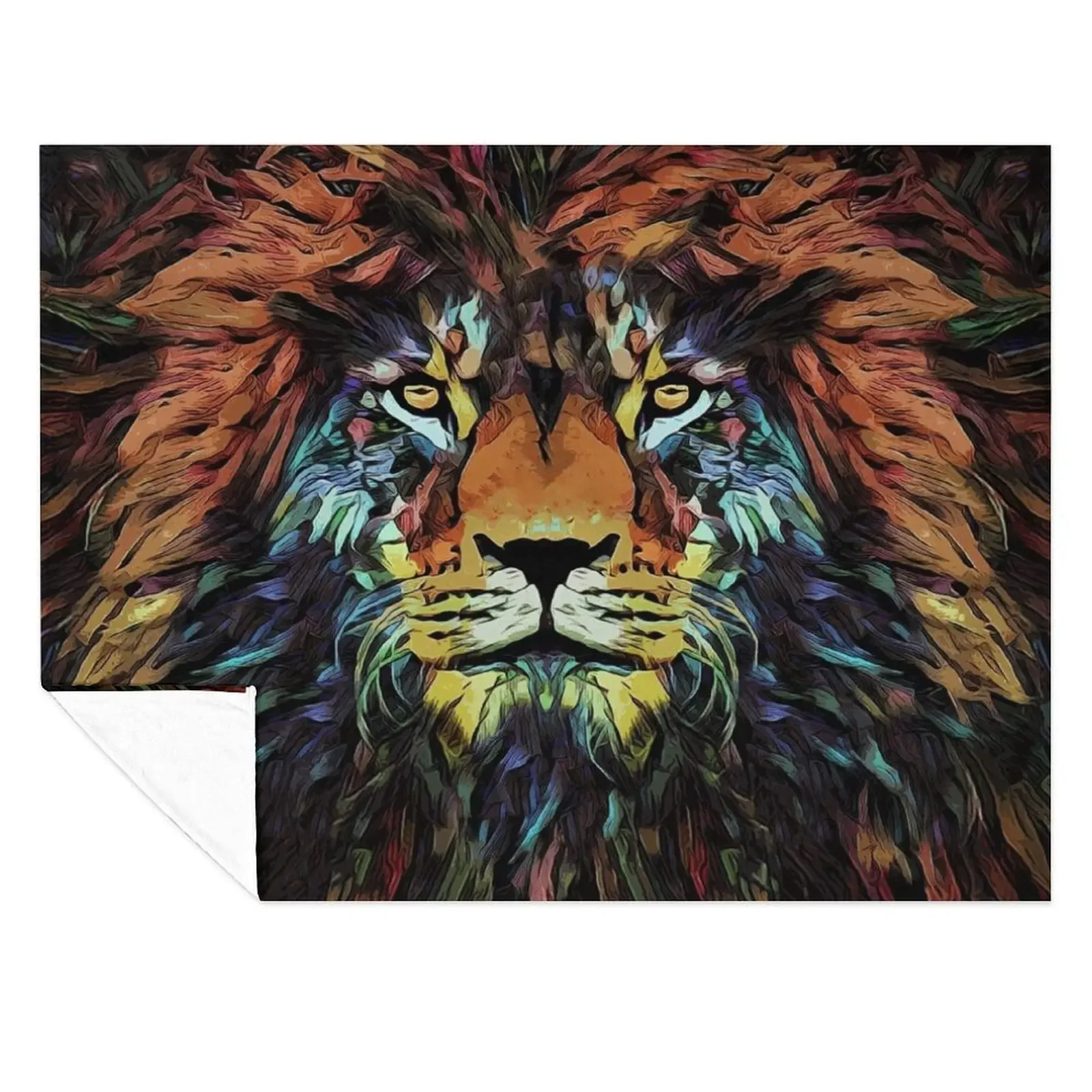 

Lion Throw Blanket Flannel Shaggy Luxury Throw Luxury Thicken Blankets
