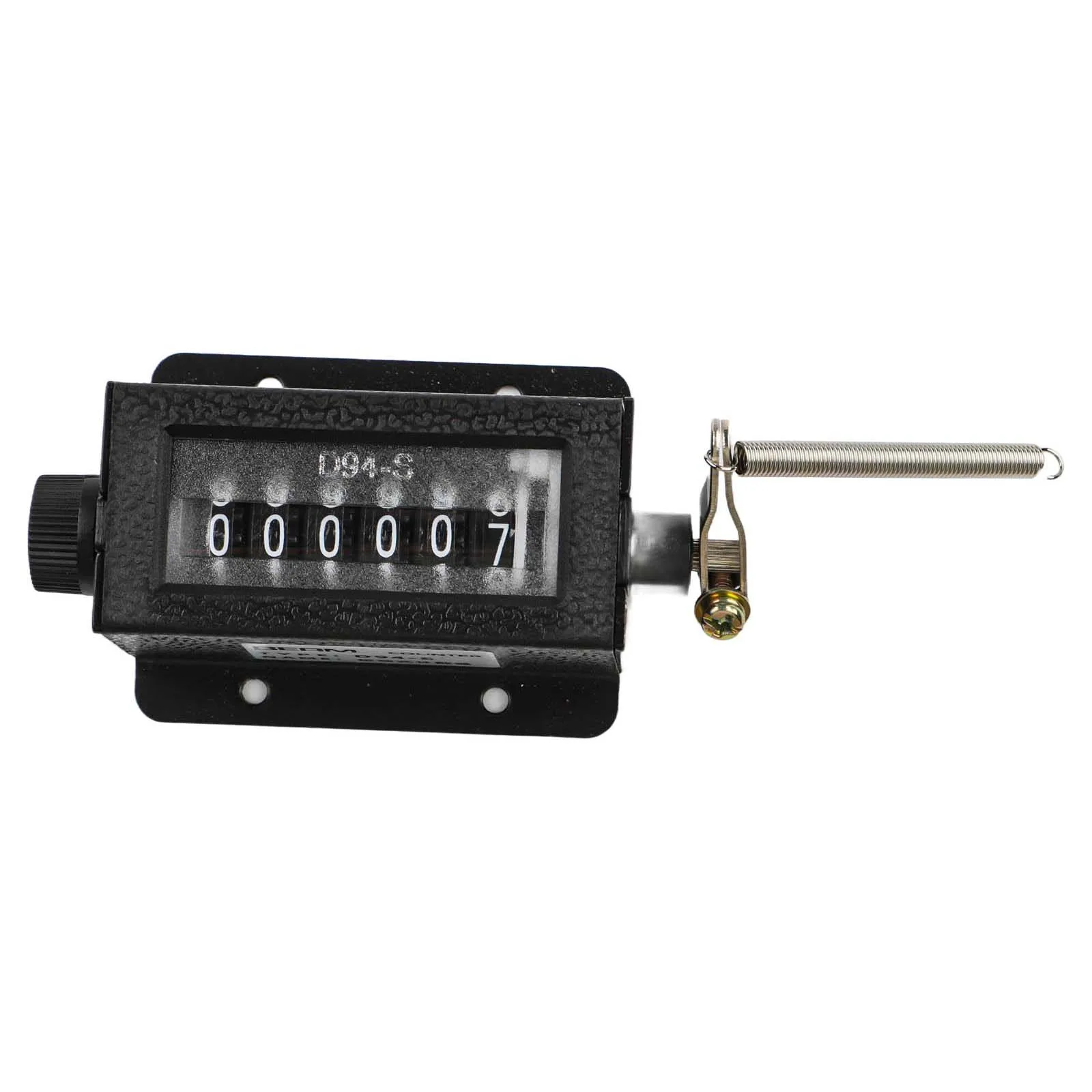 Mechanical Punch Counter D94S 6 Digit for Industrial Counting Includes Spring and Rotary Reset Knob for Zeroing