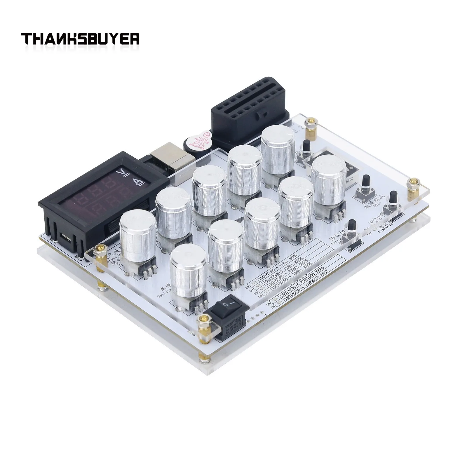 SAE-J1939 Automotive ECU Simulator OBD Simulator for Passenger Cars Trucks  ELM327 Development