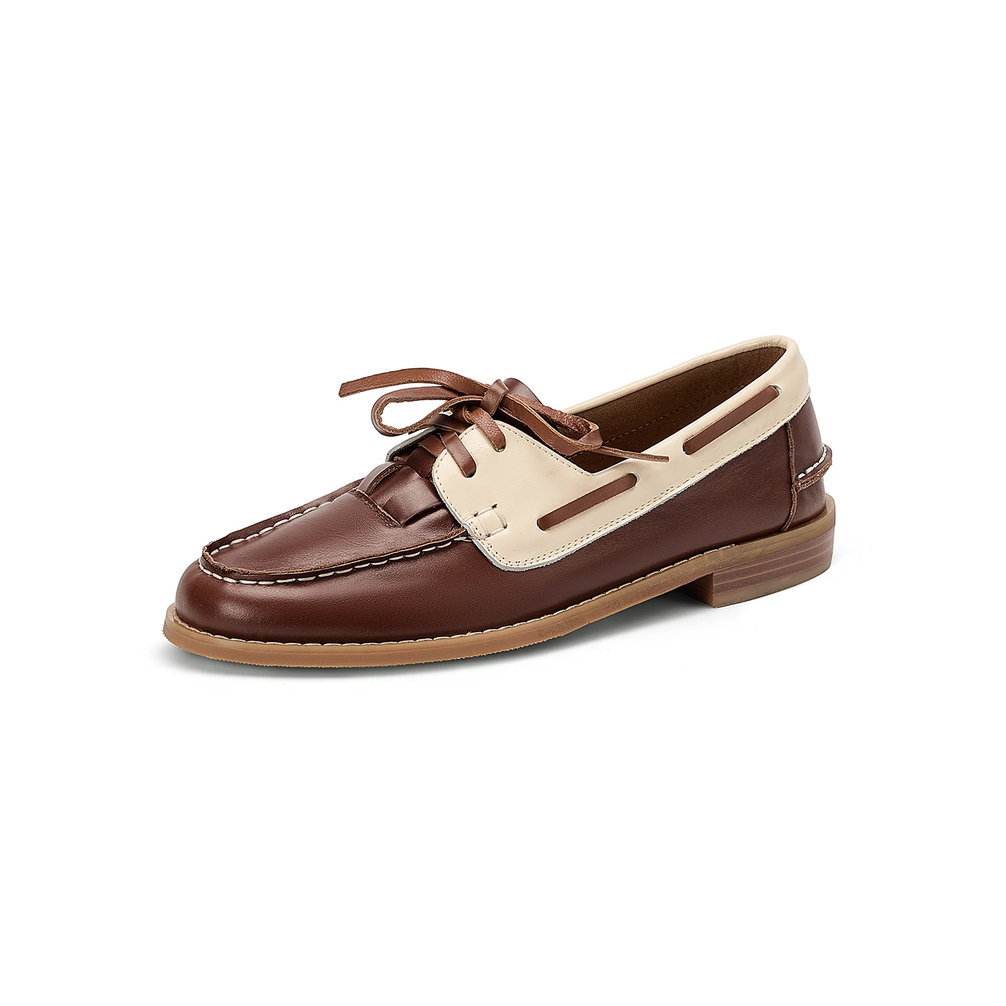 

Handmade Genuine Leather Women Loafers Penny Flats Mixed colors Round Toe Ladies Shoes 2.5cm Low heel Casual Heels