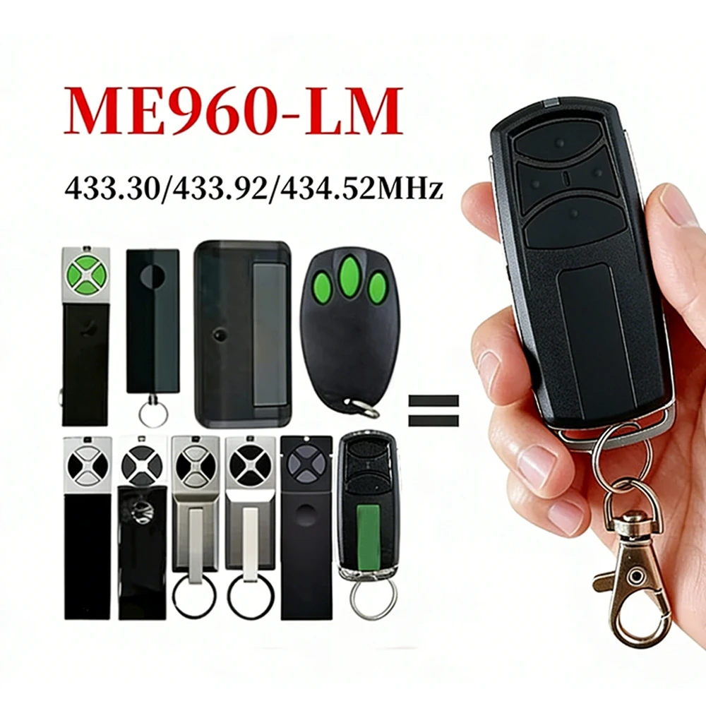 2026 New 2/5Pcs 433MHz Garage Remote Key Fob Fit Merlin+2.0 E960M E950M Liftmaster 84335 TX4UNI Automatic Gate Opener