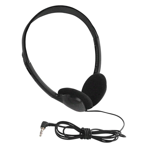 Imagen 1 del producto 1 Uds. Auriculares universales con cable de 3,5mm para ordenador, auriculares para juegos sin micrófono, auriculares deportivos con cancelación de ruido para MP3, auriculares estéreo con cable