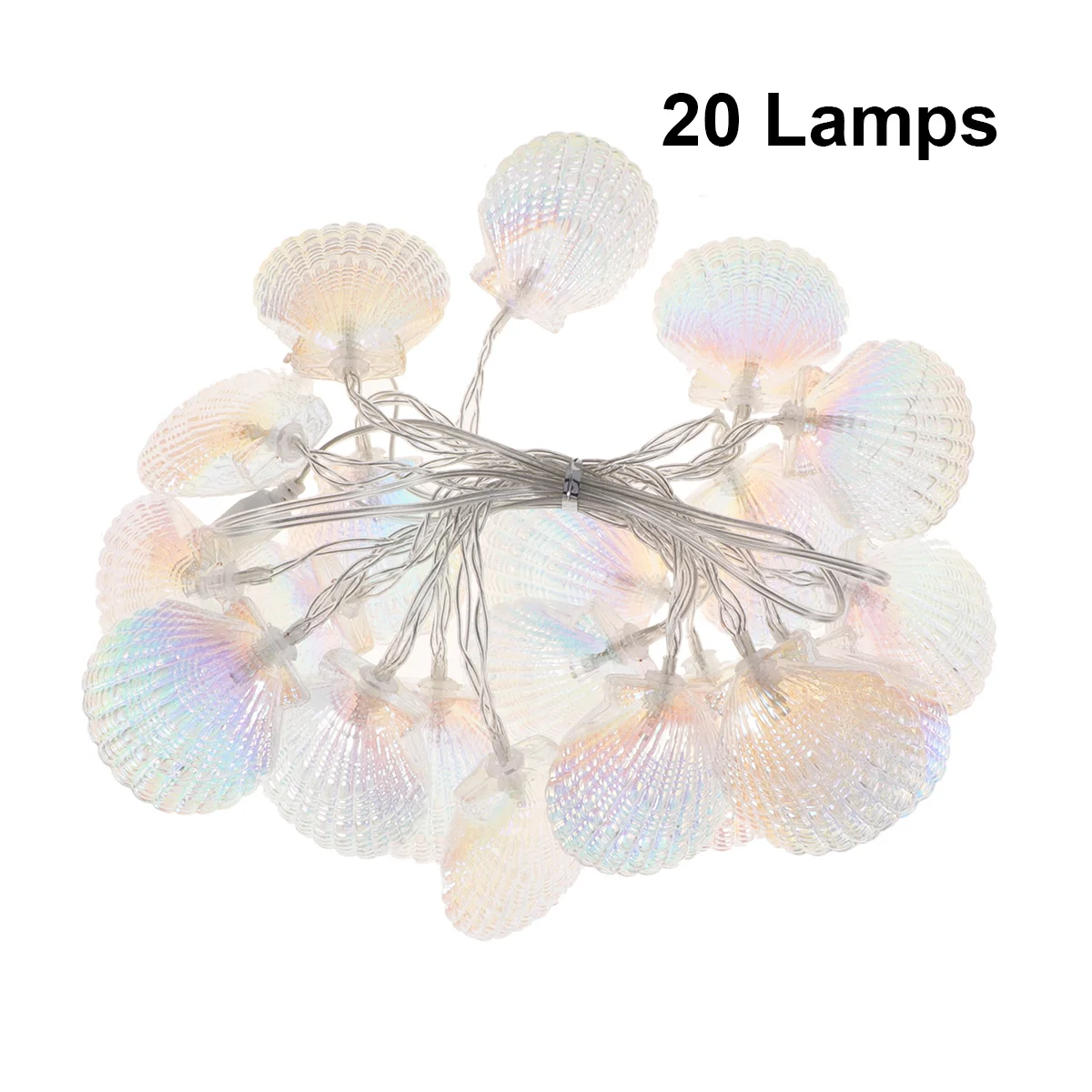 3 متر 20 حبات LED صدف ملون سلسلة ضوء USB إضاءة رومانسية لغرفة النوم حفل زفاف LED سلسلة ضوء #4