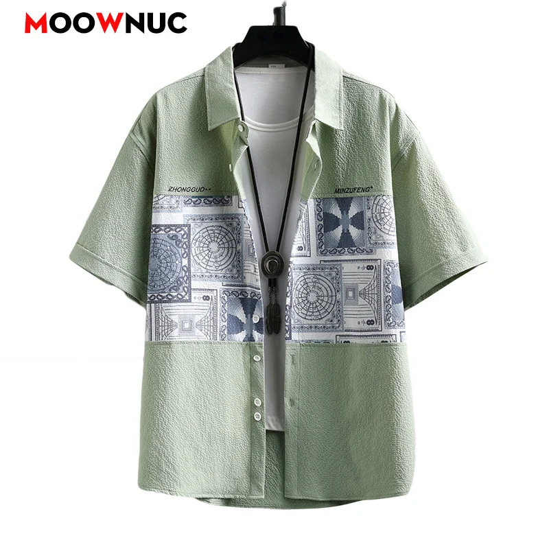 

Summer Blouse Fashion Shirts For Men Streetwear Spring Streetdress Korean Popular Clothes Male Men's Clothing Hombre Casual