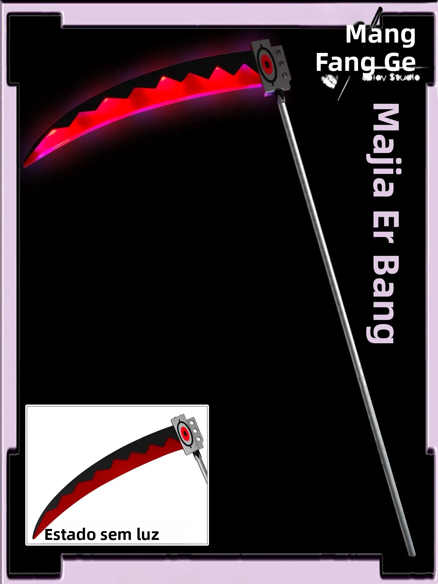 manghuan-pavilion-soul-eater-main-character-cosplay-costume-glowing-scythe-prop-weapon-equipment-anime-cartoon-character
