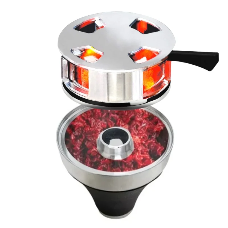 

High Quality Metal Tobacco Bowl 4 Hole Shisha Hookah Bowls for Smoking Cigarette Holder Sheesha Chicha Кальян Accessories