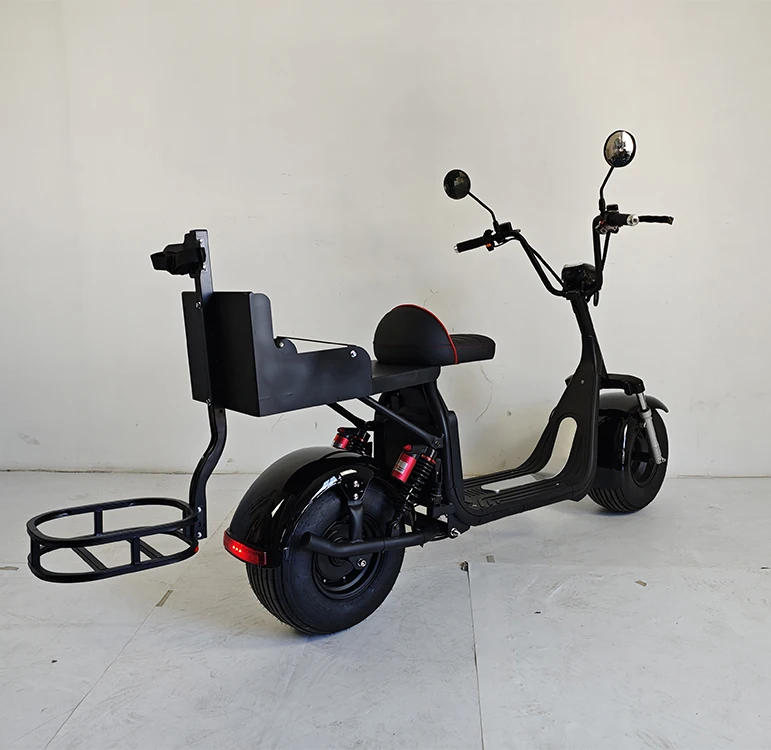 ZAIQU  US/EU Warehouse 1500W 2000W Electrical Moto Fat Tire Electric Motor Bike Scooter Citycoco with Golf Bag Holder golf rack