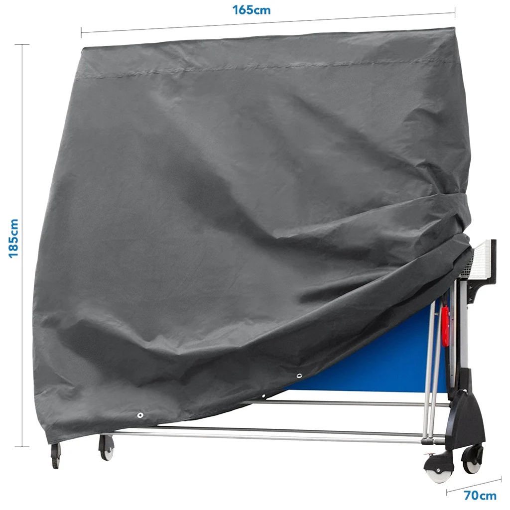 Cubierta duradera para tenis de mesa, protección impermeable, tela Oxford transpirable, hoja de cubierta para jardín al aire libre, 165x70x185Cm, oferta