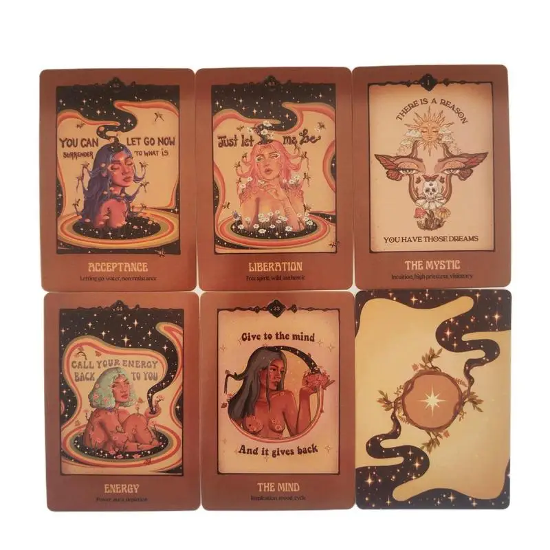 44Pcs Classic Spirit Oracle Tarot Cards Tarot Deck Spirit Oracle Beginner Tarot Original Tarot Cards Divination Tools