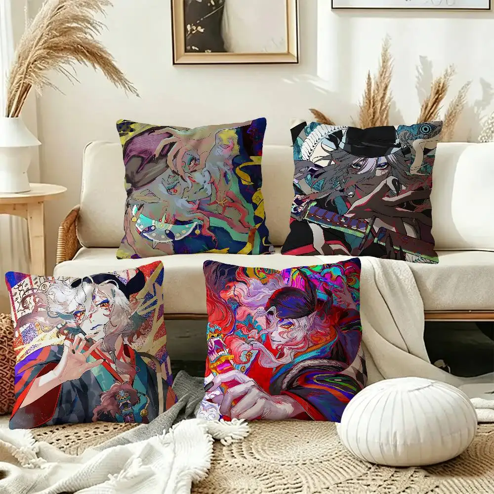 Anime M-Mononoke Pillow Cover Design cushion Cover decor Holiday Decorati