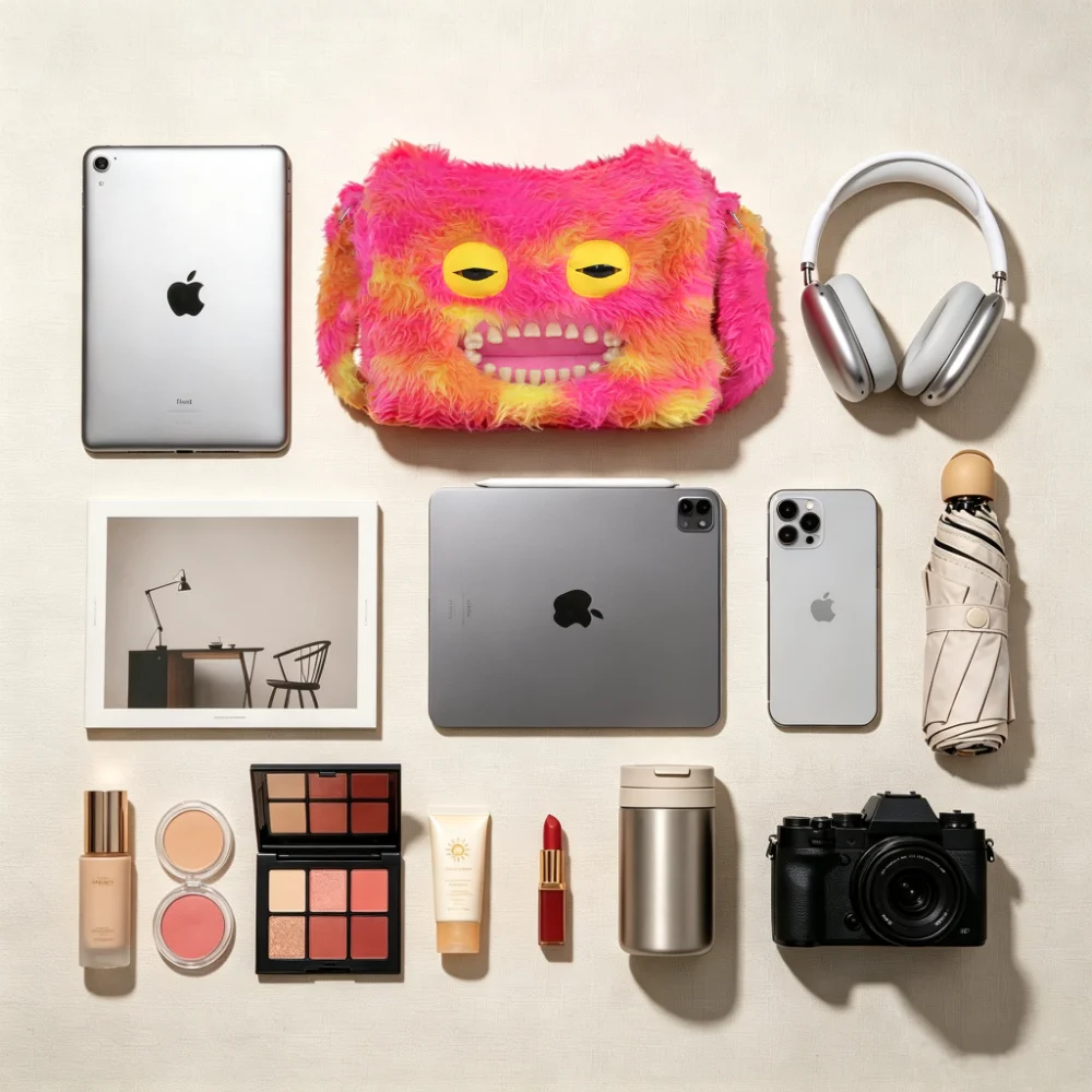 Original Fuggler Plush Crossbody Bag, Large Capacity Fluffy Shoulder Purse, Cute Fashion Women Handbag for Daily Travel