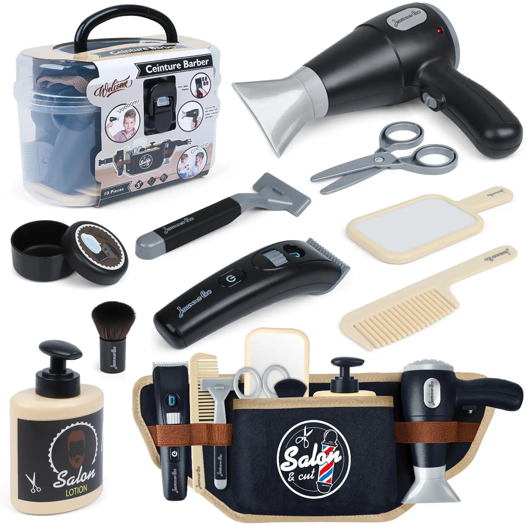 

Kids Simulation Hairdressing Set Toys Creative Play House Boys Girls Hairdressing Funny Multifunctional Hairdressing Hairdresser