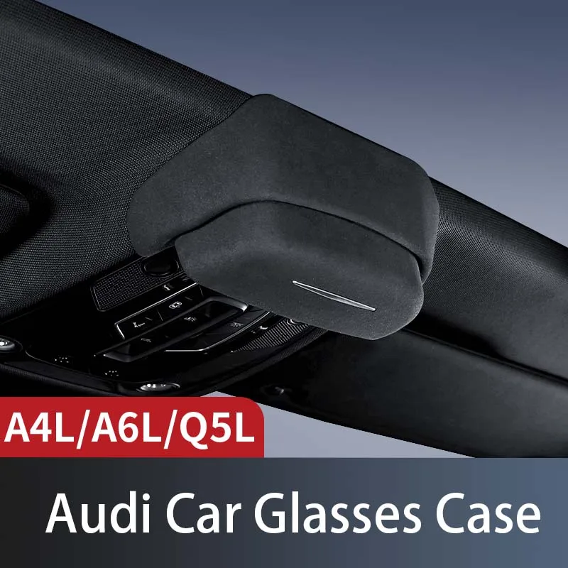

Car Glasses Box Roof Sunglasses Storage Clip Car Supplies Interior Modification Accessories ABS For Audi A4L/A6L/Q5L Accessories