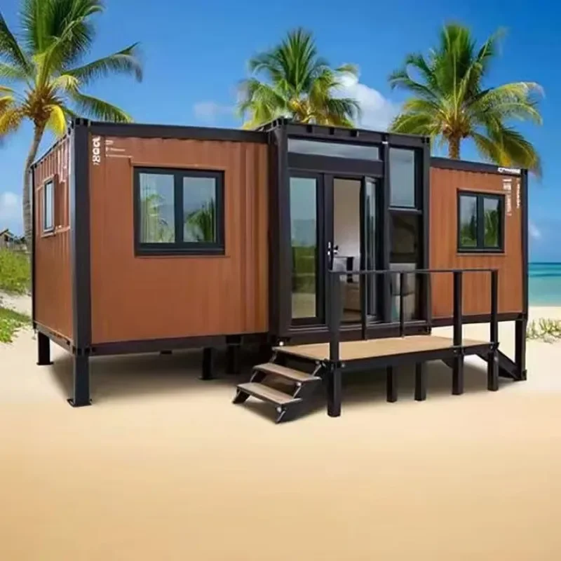 Expandable Container House Prefabricated Modular Home Tiny Living Cabin Portable Studio Backyard Guest House Eco Tourism Unit Ho