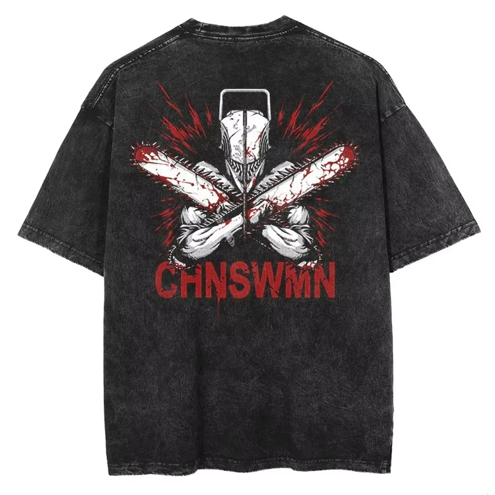 

Demon Slayer Anime Graphic Cotton T Shirt Men 2026 Summer Streetwear Short Sleeve Black Tee Casual Tops Vintage Fashion
