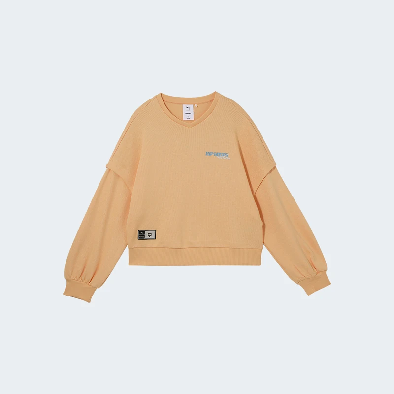 Puma genuine new women's breathable knitted round neck sweatshirt pullover 631407-41