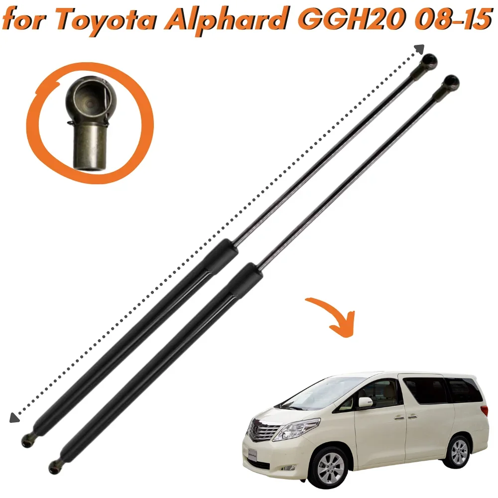 

Qty(2) Trunk Struts for Toyota Vellfire Alphard GGH20 Minivan Without Power Tailgate 2008-2015 Lift Supports Gas Springs Shock