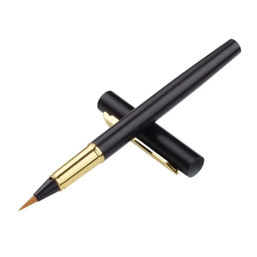 3 PCS High Quality Fountain Pen Type Calligraphy Brushes Soft Hair Business Calligraphy Pen Writing Metal Practice Brush School