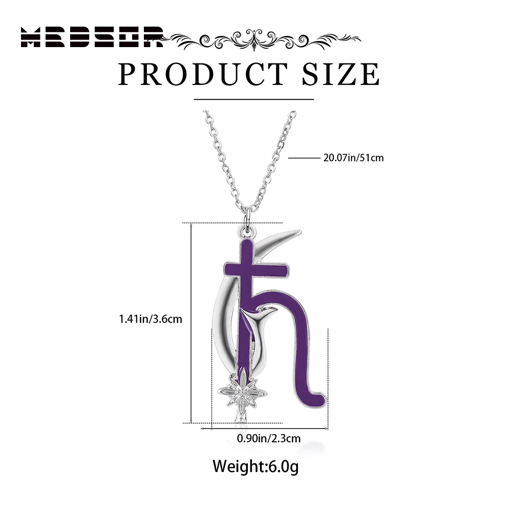 Medsor Sailors Saturn Moon Necklace Exquisite Jewelry Accessories Gift for Fan Coser Cosplay