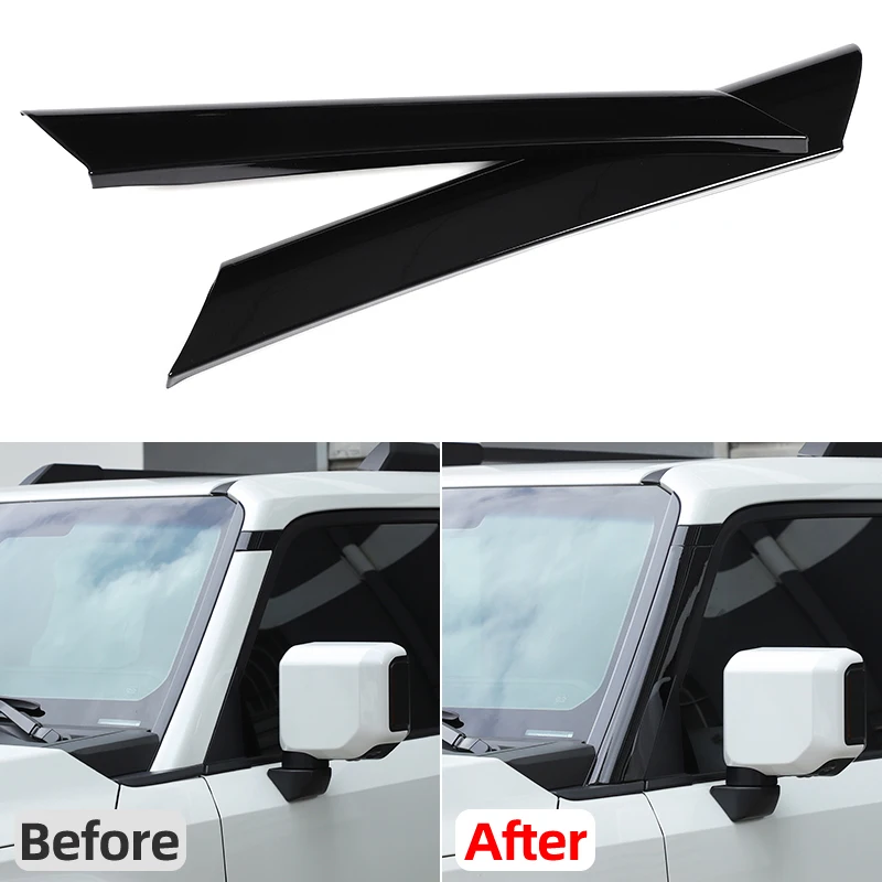 

Для 2024+ Toyota Prado LC250 накладка на переднюю стойку А-образной стойки, накладка на переднюю стойку автомобиля, внешние аксессуары автомобиля ABS фортепиано черный