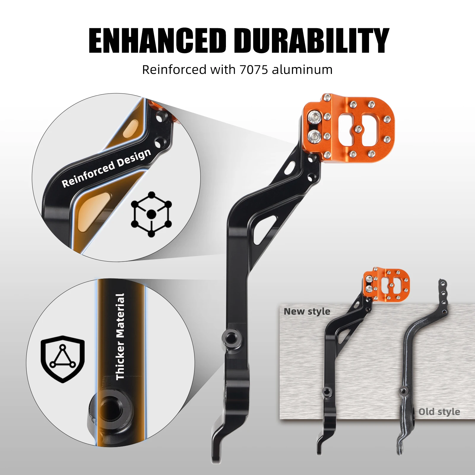 

For KTM Adventure 390 250 2020-2024 Rear Brake Pedal Lever Step Plate For KTM 250/390 Adventure 2020 2021 2022 2023 2024
