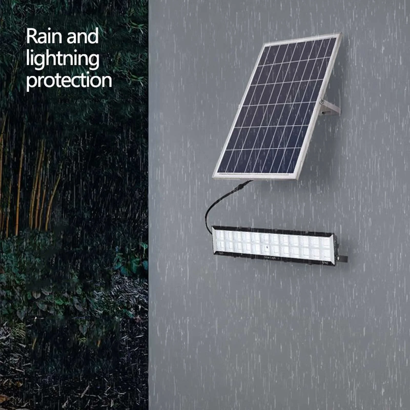 300 واط التحكم عن بعد الأضواء الكاشفة الشمسية في الهواء الطلق Ip65 مقاوم للماء الشمسية الجدار مصباح كرة السلة المحكمة وقوف السيارات أضواء الشمسية #4