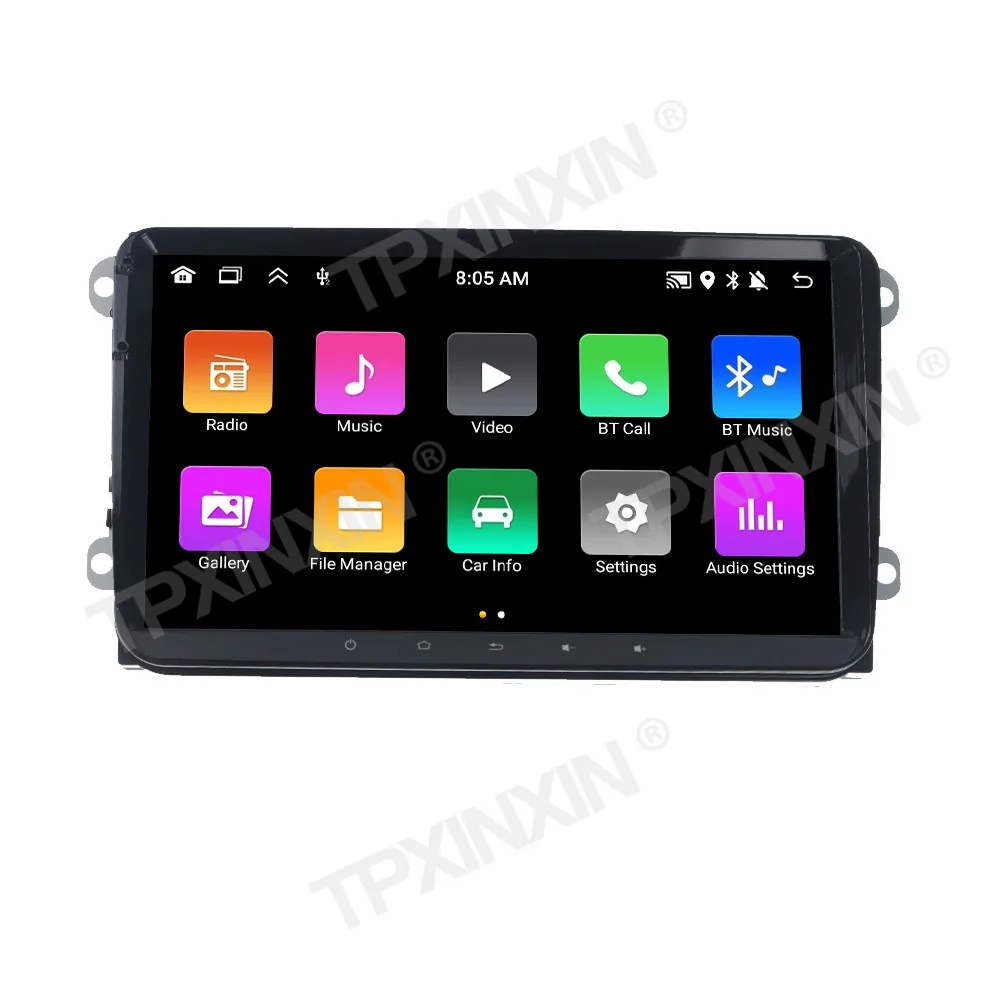 9 inches Universal Touch  Screen Android12.0 For Volkswagen Car Radio Stereo Multimedia Video Player Gps Navi Carplay Navigation