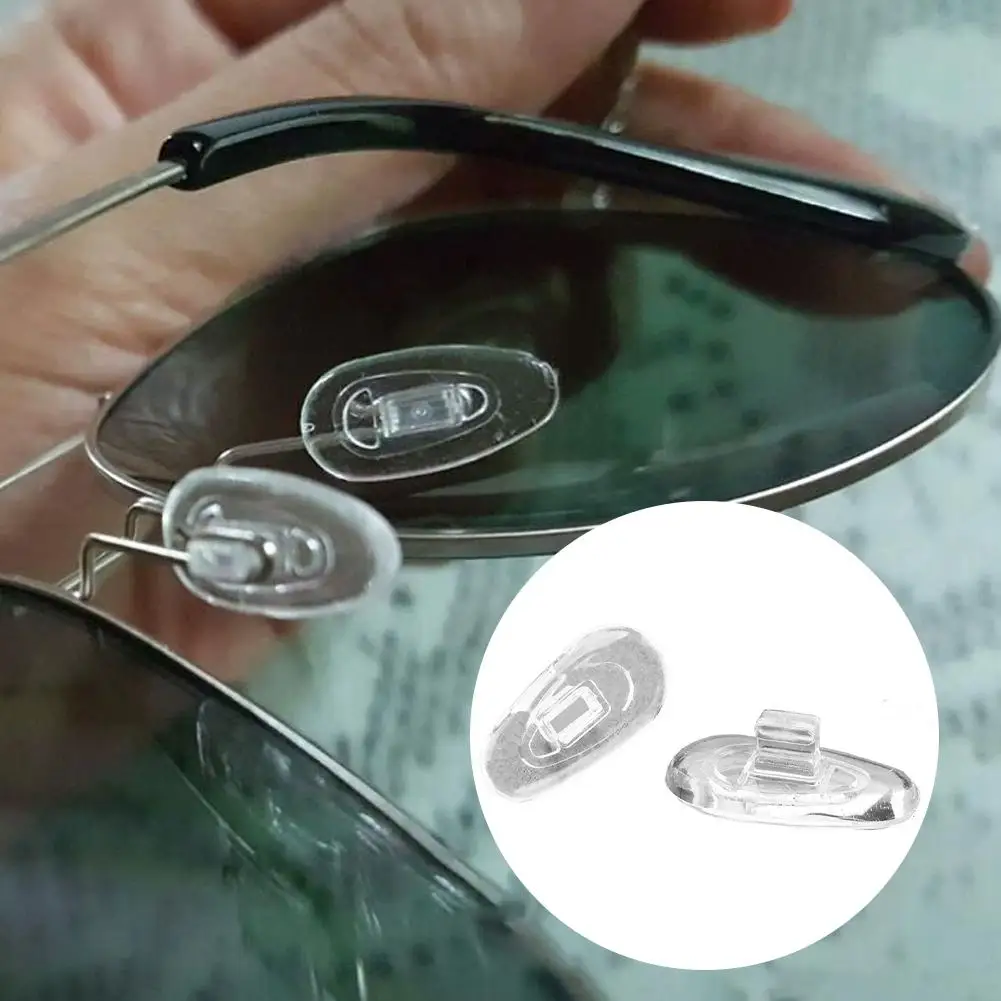 Snap On Kacamata Bantalan Hidung Aksesori Kacamata Bantalan Hidung Silikon Ukuran 13mm Sekrup Dorong Dalam Opitonal