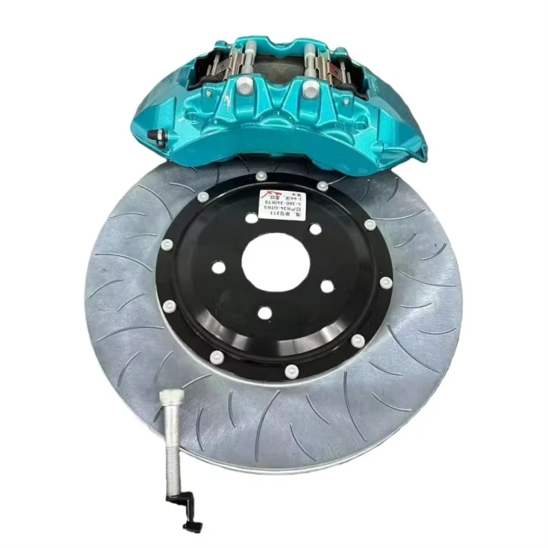 Front 6pot 380mm Rear 4pot 380mm Fixed Screw High Carbon Kit 2 Pieces Brake Disc Big Brake for GTR35