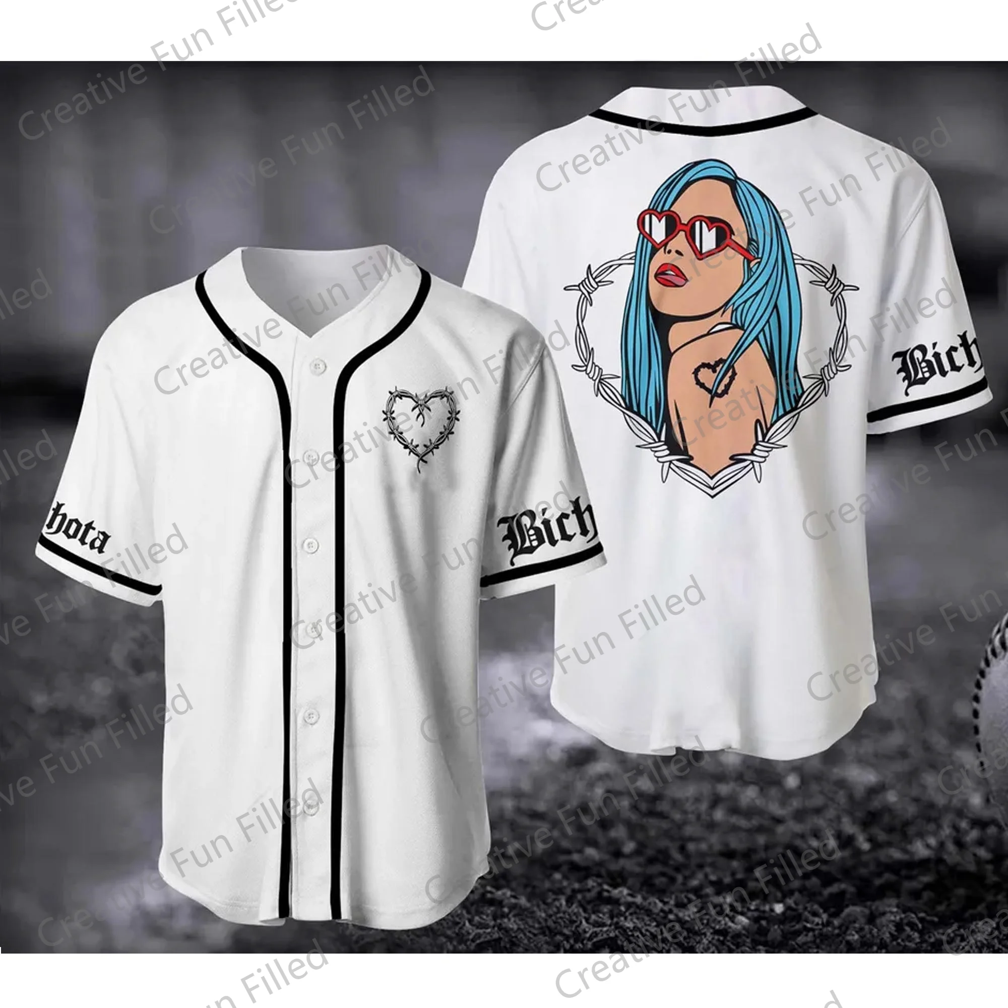 2024 New Arriavl Vintage Colombia Singer karol G jersey Baseball Jersey  Oversized Jersey Fans Kit Special Baseball Edition Kit