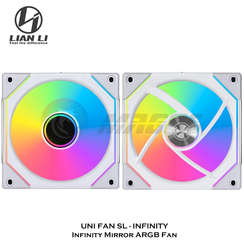 Lian Li UNI FAN SL140 SL-INFINITY Infinity Mirror cabeless Daisy Chain Fan 140mm raffreddamento ad acqua L-connect 3 controllo Software