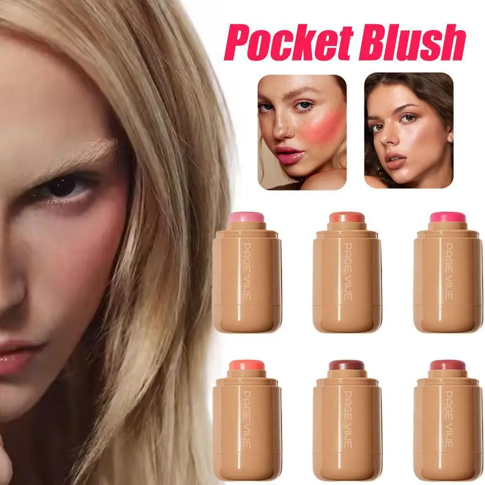 3-in-1 Blush Stick Rosa Crema Nuda Stick Idratante Flash Lip Gloss Blush Stick Per Occhi Labbra Guancia Bastone Idratante Punti salienti