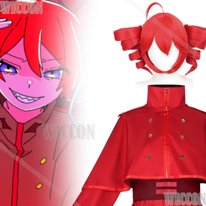

Kasane Teto Cosplay wig DaiDaiDaiDaiDaikirai Virtual Idol Red Dress Uniform Halloween Women Dress Navidad Festival Comic Con