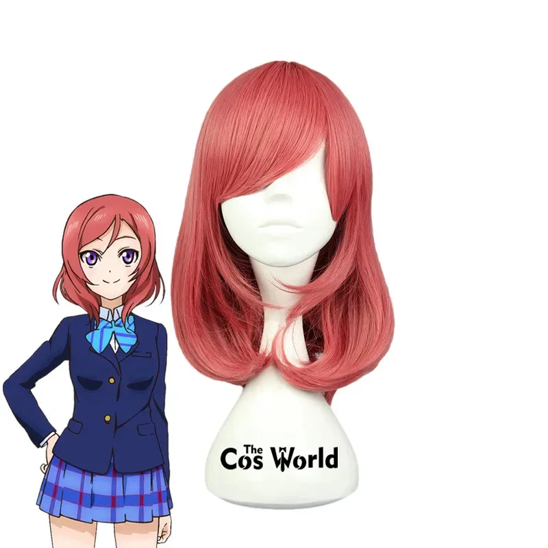 

Love Live Nishikino Maki 45 см средней длины аниме косплей парики волокно термостойкие синтетические волосы + шапочка для парика
